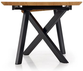 Masa de bucaterie Kapital, stejar auriu / negru