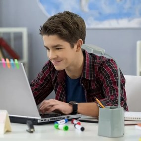 Lampă LED dimabilă de masă Rabalux 74244 ARVID LED/6W/230V 5000K albastru