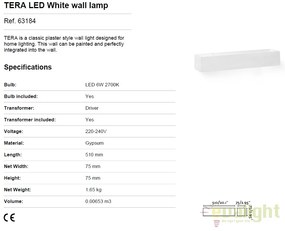 Aplica perete LED cu lumina ambientala TERA 63184