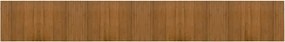 vidaXL Covor dreptunghiular, maro, 60x400 cm, bambus