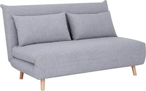 Canapea SPIKE II, gri/fag, stofa/lemn, 147x91x84 cm