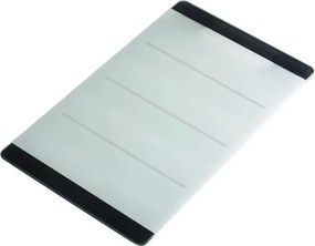 Tocator sticla securizata Alveus Line alb - negru