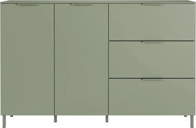 Comodă verde cu aspect mat 151x98x40 cm Savoca – Germania