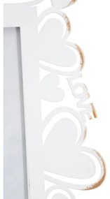 Ramă foto metalică Mauro Ferretti, 25 x 27,7 cm, alb