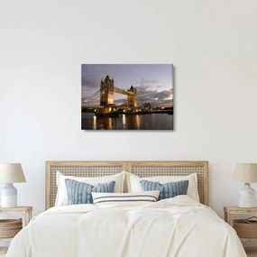 Tablou - Tower Bridge la noapte (70x50 cm)