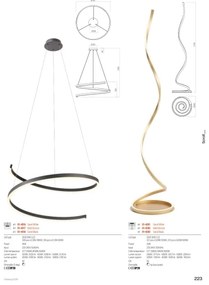 Redo 01-4281 - Lampadar LED reglabil SCROLL LED/30W/230V alb