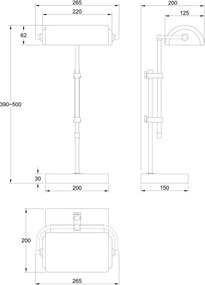 Globo 24918 - Lampă de masă MARID 1xE27/60W/230V