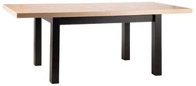 Masa de bucaterie Presto, stejar artizanal / negru