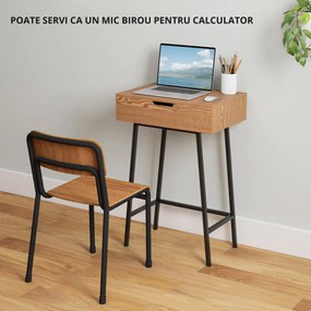 HOMCOM Masă de Machiaj cu Oglindă Pliabilă și 16 Compartimente Lemn și Oțel | Aosom Romania