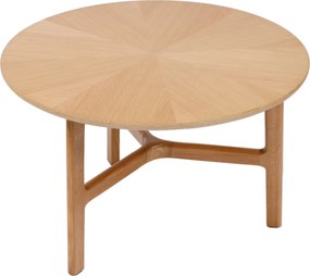 MAZZONI EXPORT BELLUNO Frasin Natural - MĂSUȚĂ DE CAFEA DIN LEMN Ø65 cm ROTUNDĂ MODERN CLASSIC
