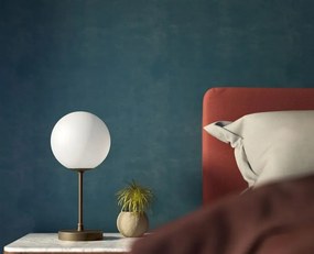 Lampa de masa din alama si sticla Musa