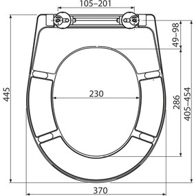 Capac wc soft close duroplast Alcadrain A604 Alb