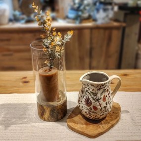 Platou Inspiring Nature din lemn de tec 35 cm