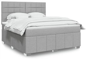vidaXL Pat continental, gri deschis, 180x200 cm, material textil
