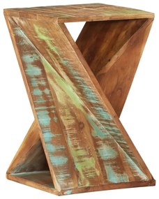 337995 vidaXL Masă laterală, 35x35x55 cm, lemn masiv reciclat