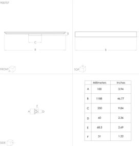 Eglo 900707 - Plafonieră LED TURCONA-B LED/20,5W/230V 4000K 118,7 cm