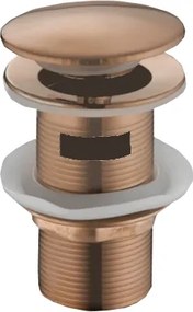 Mexen dop de scurgere click-clack rotund cu preaplin, aur roz - 79920-60