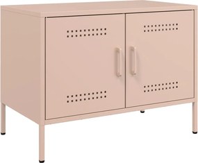 vidaXL Dulap TV, roz, 68x39x50,5 cm, oțel