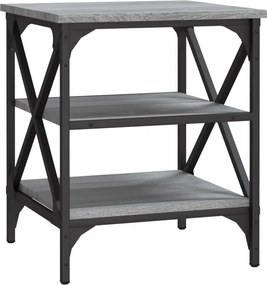 vidaXL Masă laterală, gri sonoma, 40x42x50 cm, lemn compozit