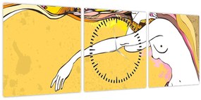 Tablou - Fata (cu ceas) (90x30 cm)