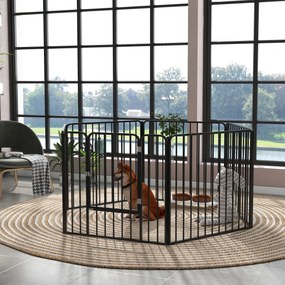 PawHut Tarc de Joaca Rezistent pentru Caini din 6 Panouri pentru Animale de Companie Interior Exterior | Aosom Romania