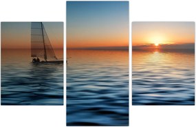 Tablou - Bărci cu vele pe mare (90x60 cm)