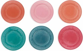 Set 6 farfurii colorate Villa d'Este, ⌀ 33 cm