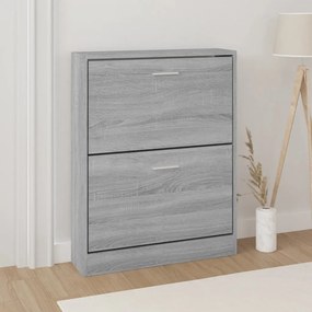 vidaXL Pantofar, gri sonoma, 59x17x81 cm, lemn prelucrat