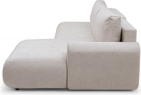 Colțar extensibil Lotulis L II pe dreapta - tricot crem hidrofob Blur 01