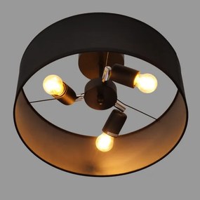 Lustră pe tijă ALBA 3xE27/15W/230V neagră