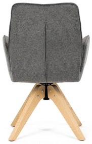 Scaun de sufragerie DCH-C2148 GREY2 cu materialimpermeabil