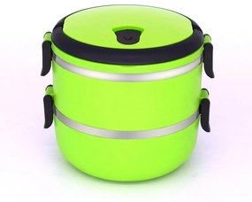 CASEROLA TERMICA DUBLA, 2x0.7L, VERDE