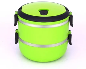 CASEROLA TERMICA DUBLA, 2x0.7L, VERDE