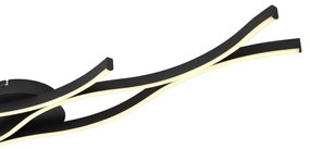 Plafoniera LED design modern Geronimo negru