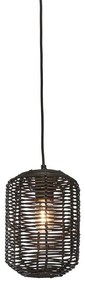 Lustra/Pendul eco din ratan Tanami tube S, bl