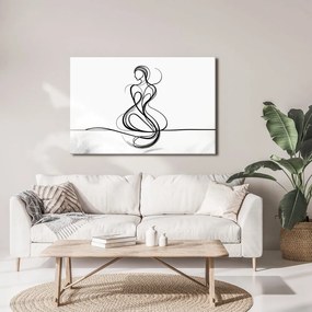 Tablou linii elegante de femeie