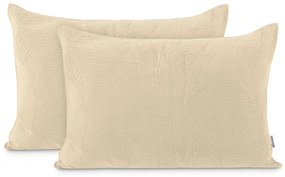 Față de pernă reversibilă AmeliaHome Plashacappucino, 50 x 70 cm, 2 buc.