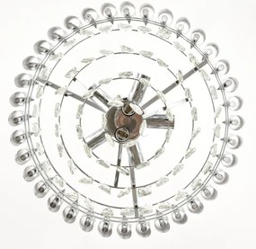 Brilagi - Lustră aplicată ECLIPSE 7xE14/10W/230V Ø 48 cm argintie