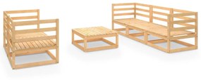 3075329 vidaXL Set mobilier de grădină, 6 piese, lemn masiv de pin