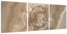 Tablou - Marmură (cu ceas) (90x30 cm)