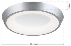Plafoniera LED design circular LOOK argintie
