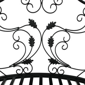Pod decorativ de grădină, metal negru, RENAL