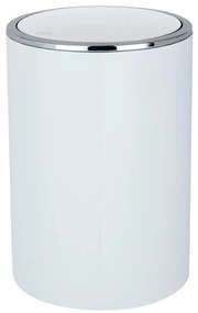 WENKO 22554100 - Coș INCA, 18,5 x 25,5 cm, alb/crom lucios