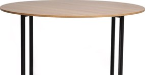 OFERTA Masa rotunda de dining cu blat decor stejar ALTO 120x120 calitatea a II-a