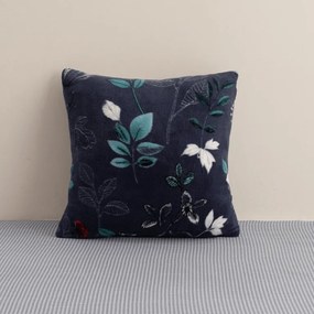 Fata de perna dubla fata DUO SENSE NOCTIFLORA 45x45 cm Cocolino/flanel, albastru inchis