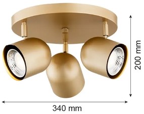 Spot ISOLA 3xGU10/5W/230V Argon 6249