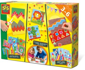 Set creativ - Invat sa tai, sa perforez si sa creez mozaicuri