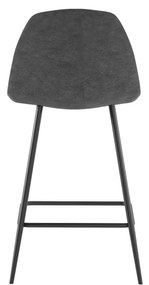 STONES Scaun din piele ecologică 50cm X 43cm H. 91cm | Aosom Romania