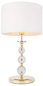 Veioza design elegant REA alb/auriu