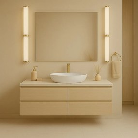 Aplica baie LED, Protectie IP44 alama periata, sticla BATUMI 8926